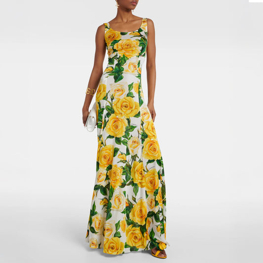 Vestido Yellow Roses