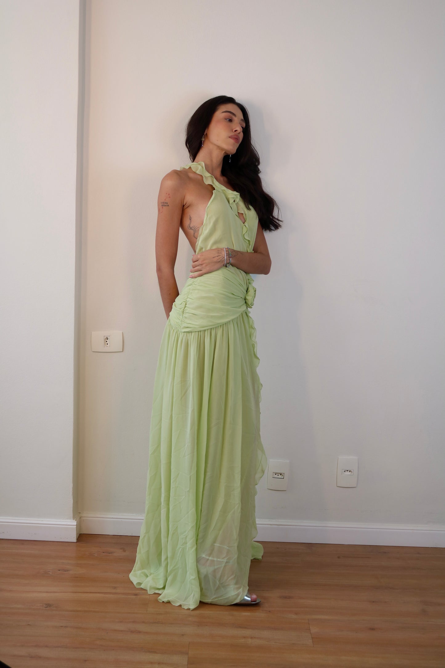 Vestido Green Rose