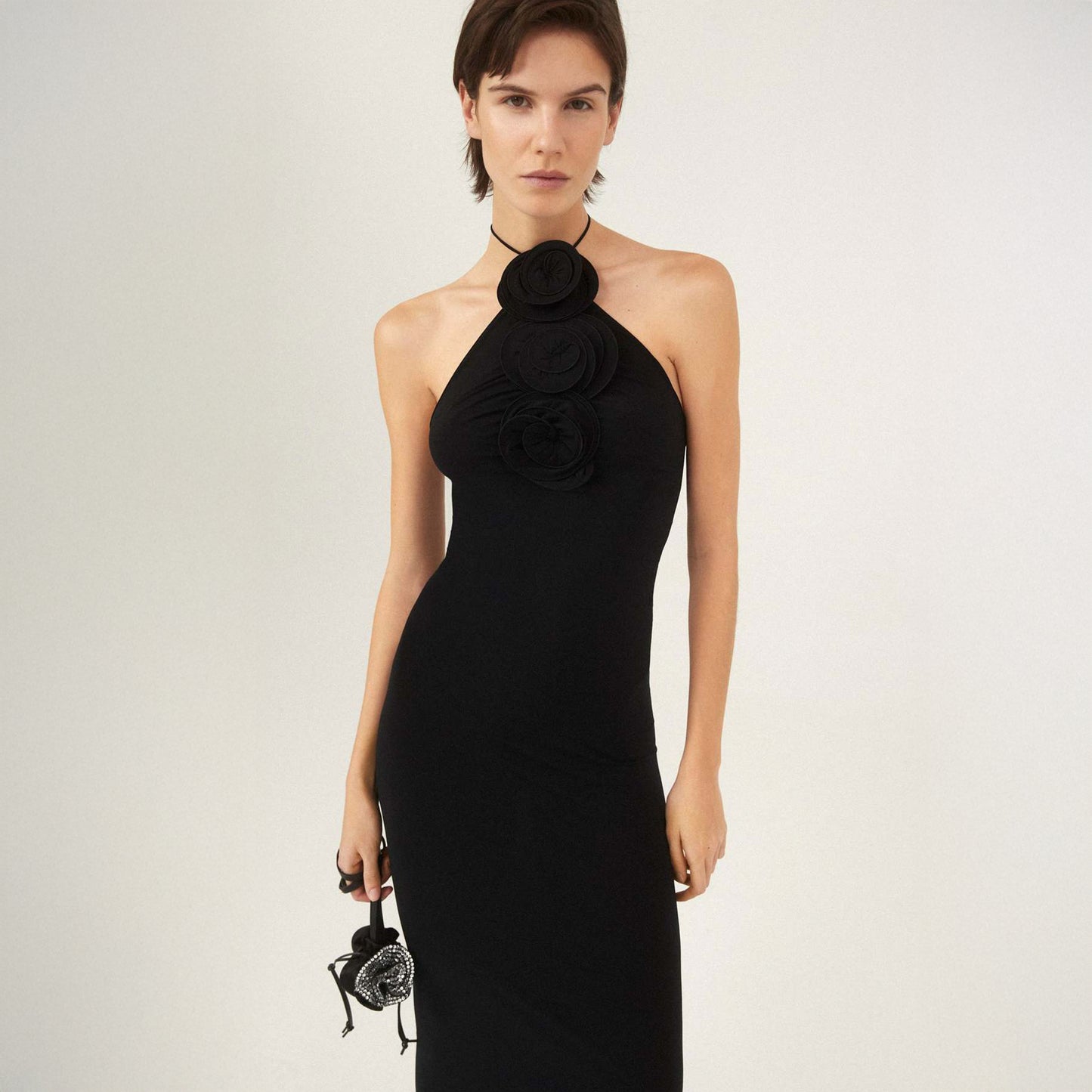 Vestido Black Roses