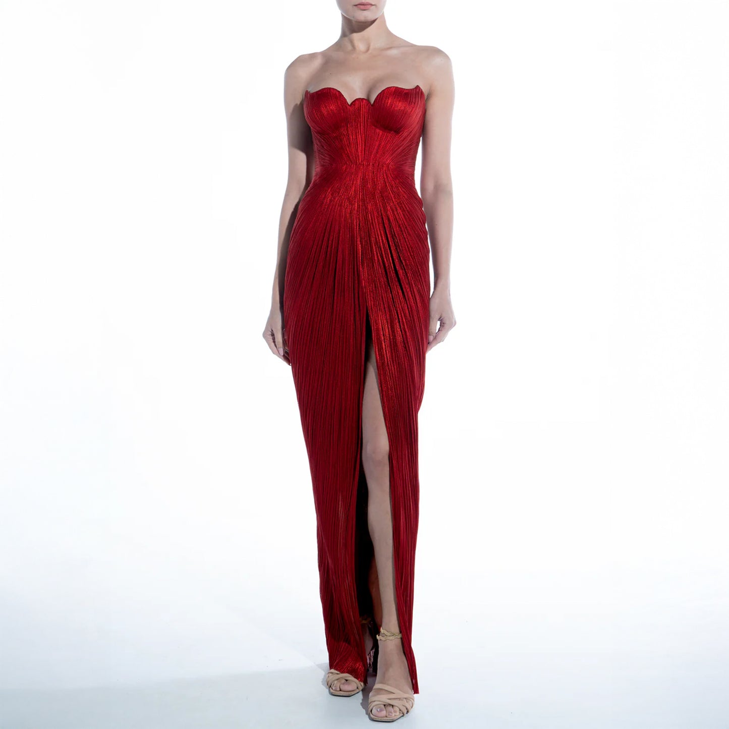 Vestido Jasleen in Red