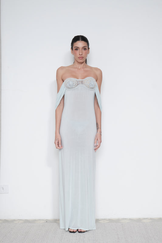 Vestido Blue Pearl