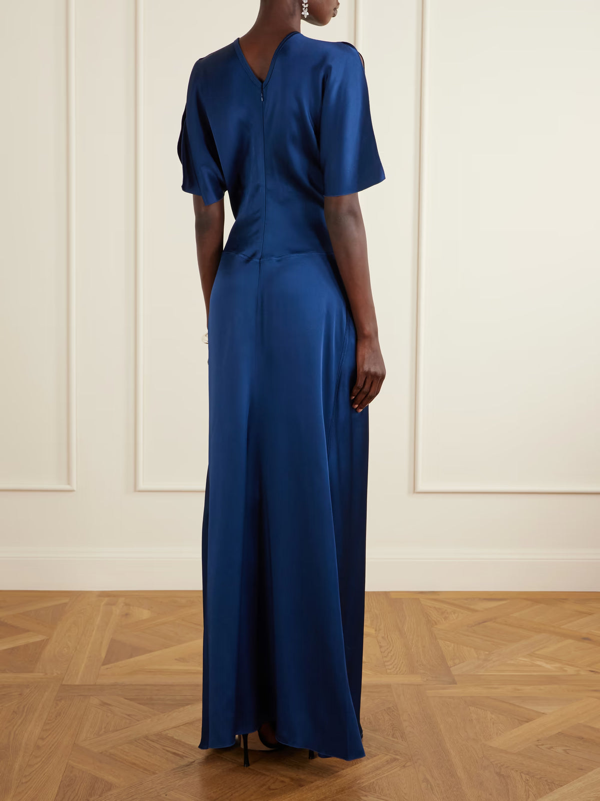 Vestido Drapeado Isabella in Blue