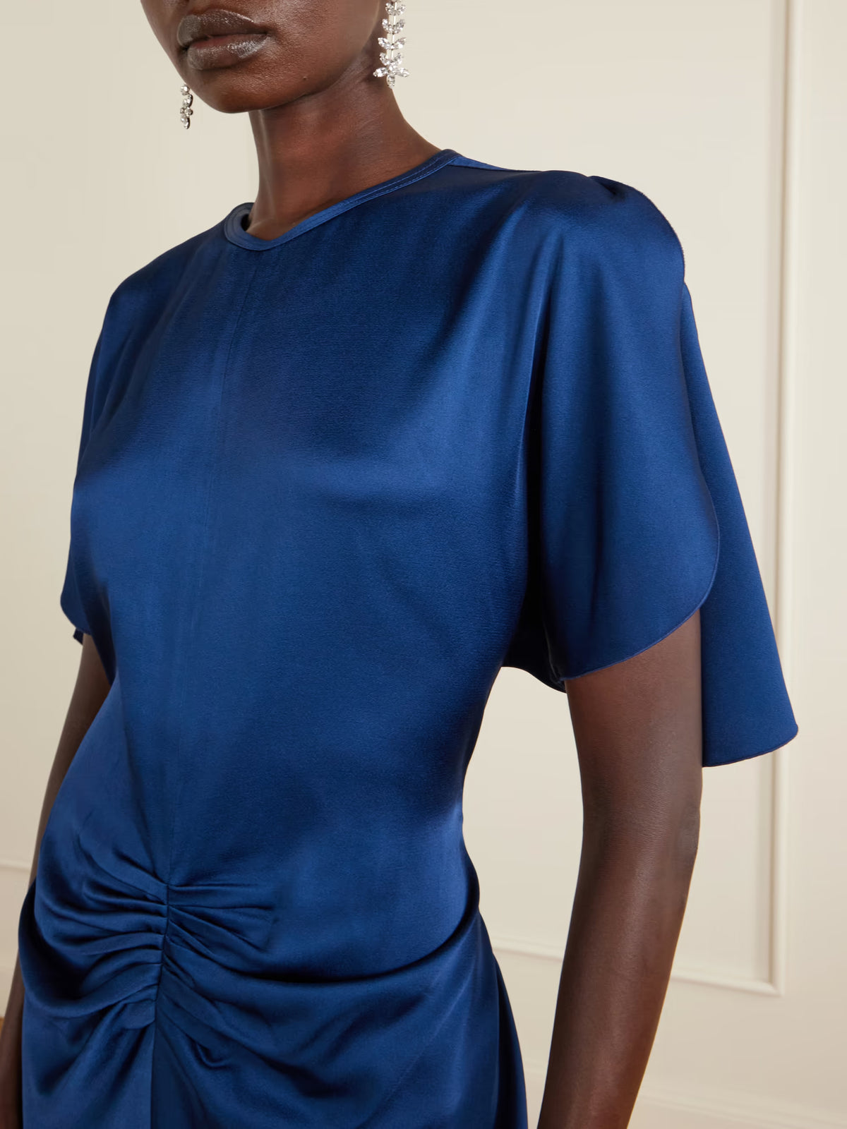 Vestido Drapeado Isabella in Blue