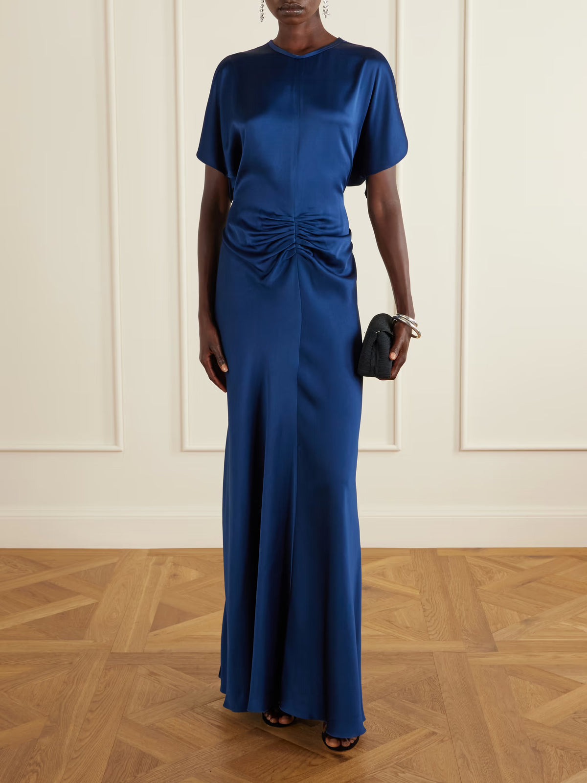 Vestido Drapeado Isabella in Blue