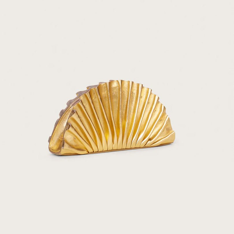 Clutch Leque Nala Dourada - Partage