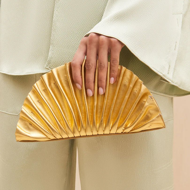 Clutch Leque Nala Dourada - Partage