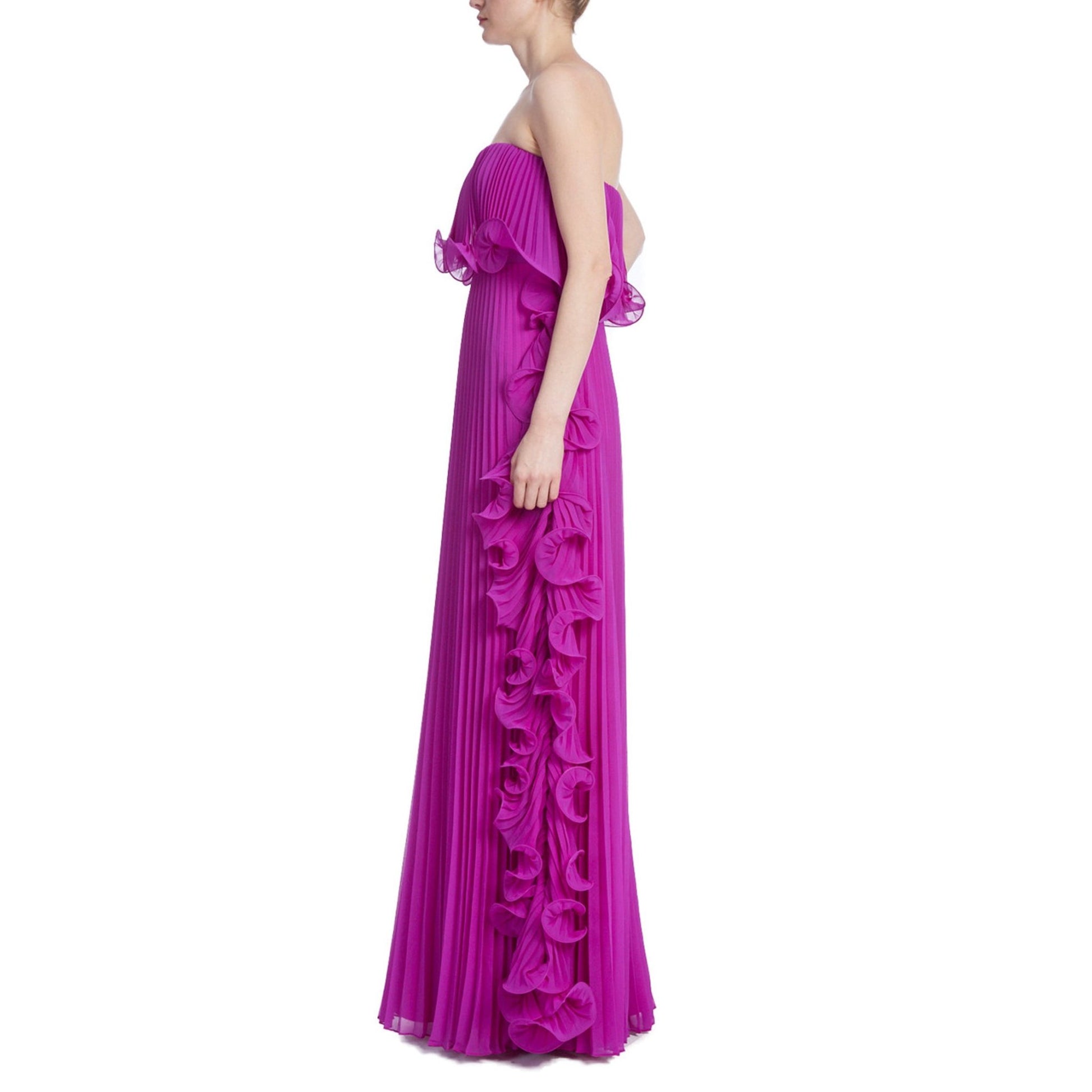Vestido Longo Babado Ruffle - Partage